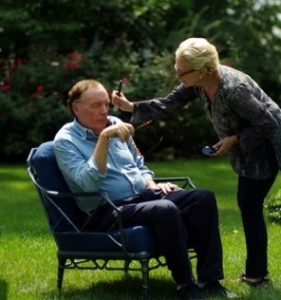 Lana G Applying Makeup to Author James Patterson
